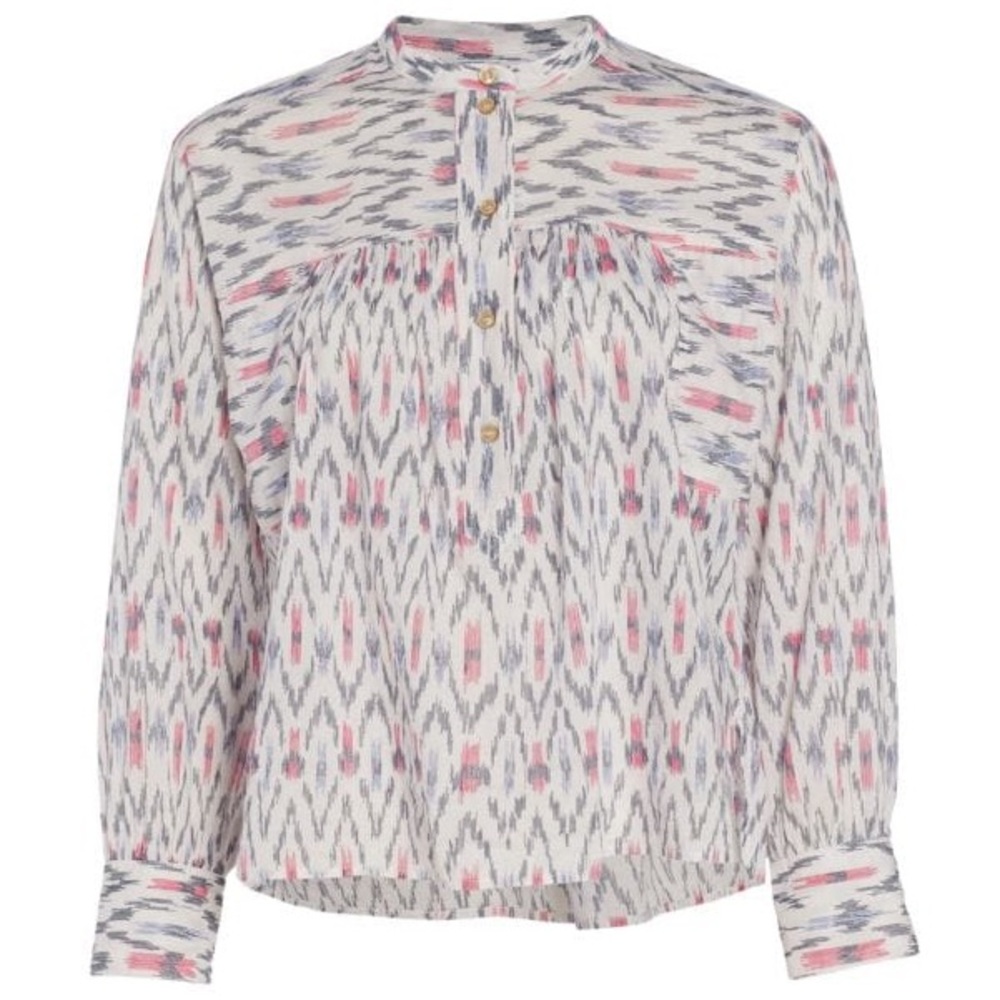 Isabel Marant Etoile Lally Ikat cotton top size 36